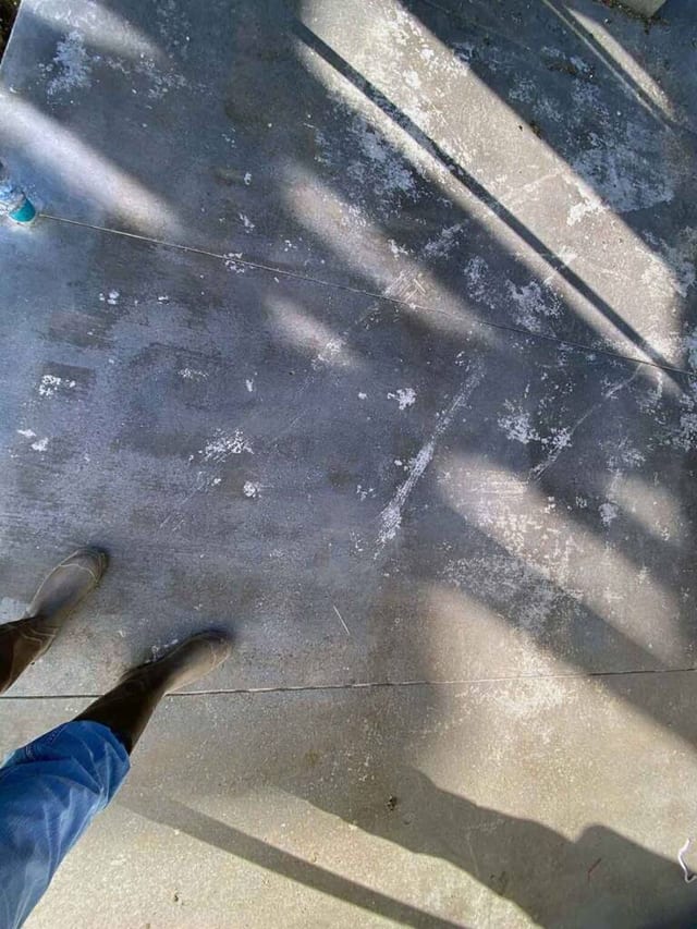 Failed stained concrete floor example 4