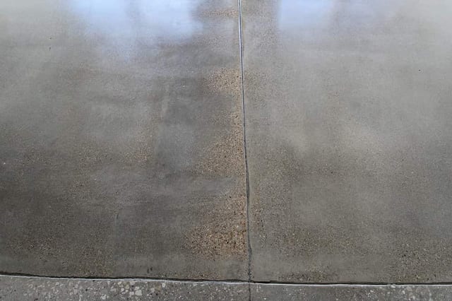 Loft apartment polished concrete floor