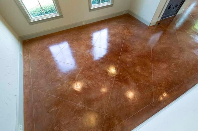 BARNDOMINIUM STAINED CONCRETE FLOORS