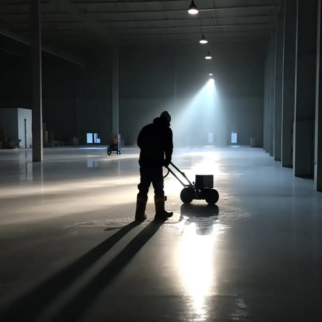 polished concrete floor