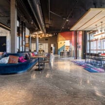 Aloft Hotel polished concrete floor
