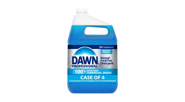 Dawn Dish Soap to clean terrazzo floors