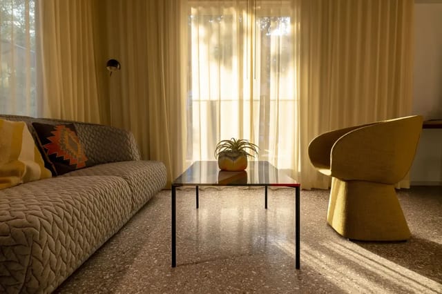 rock cut polished concrete floor