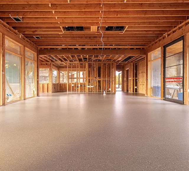 Terrazzo floor installation