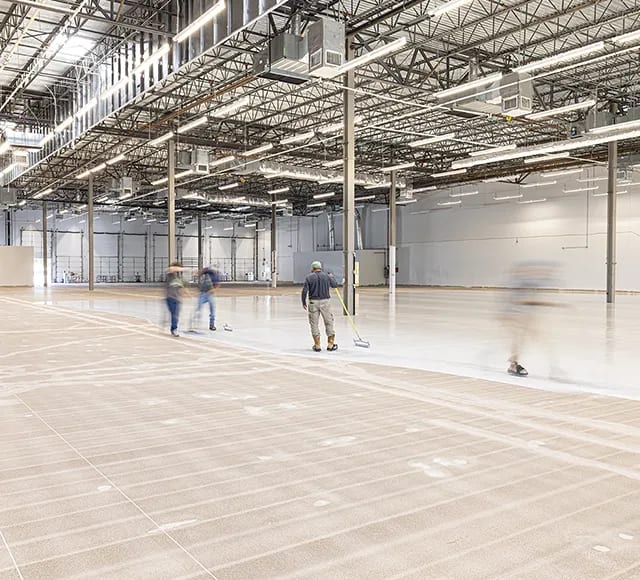 Urethane cement installation