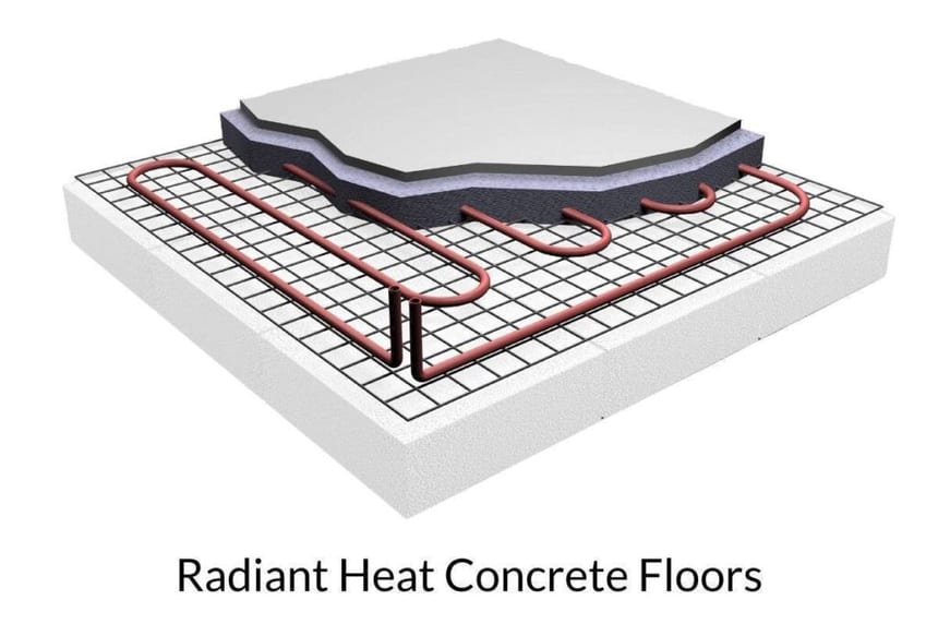 Radiant Heating in Polished Concrete Floors