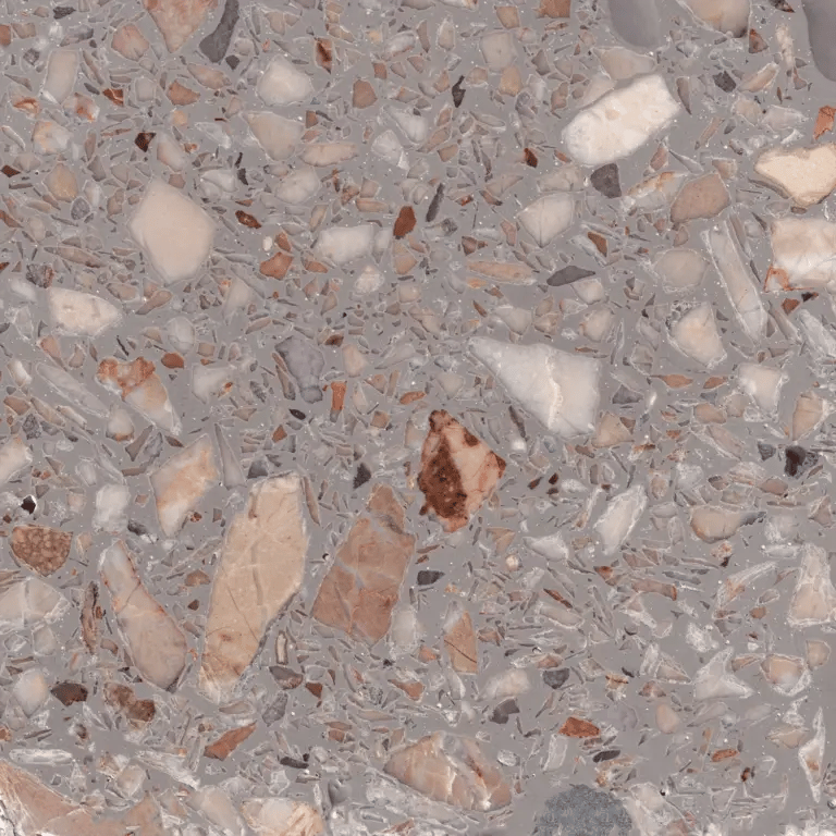 Breccia Aurora Terrazzo Sample
