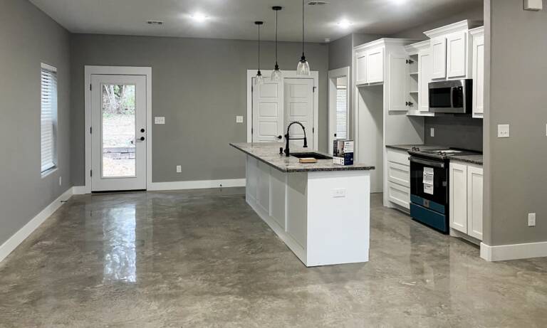 Residential Cream Polished Concrete Floors