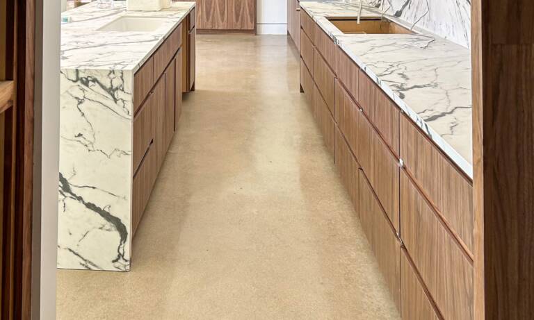 residential salt and pepper polish - Fort Worth Polished Concrete Floors