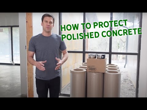 How to Cover a Polished Concrete Floor With Ram Board