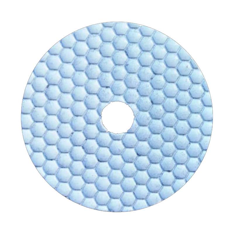 5 Inch Wet or Dry Diamond Resin Concrete Polishing Pads (White)