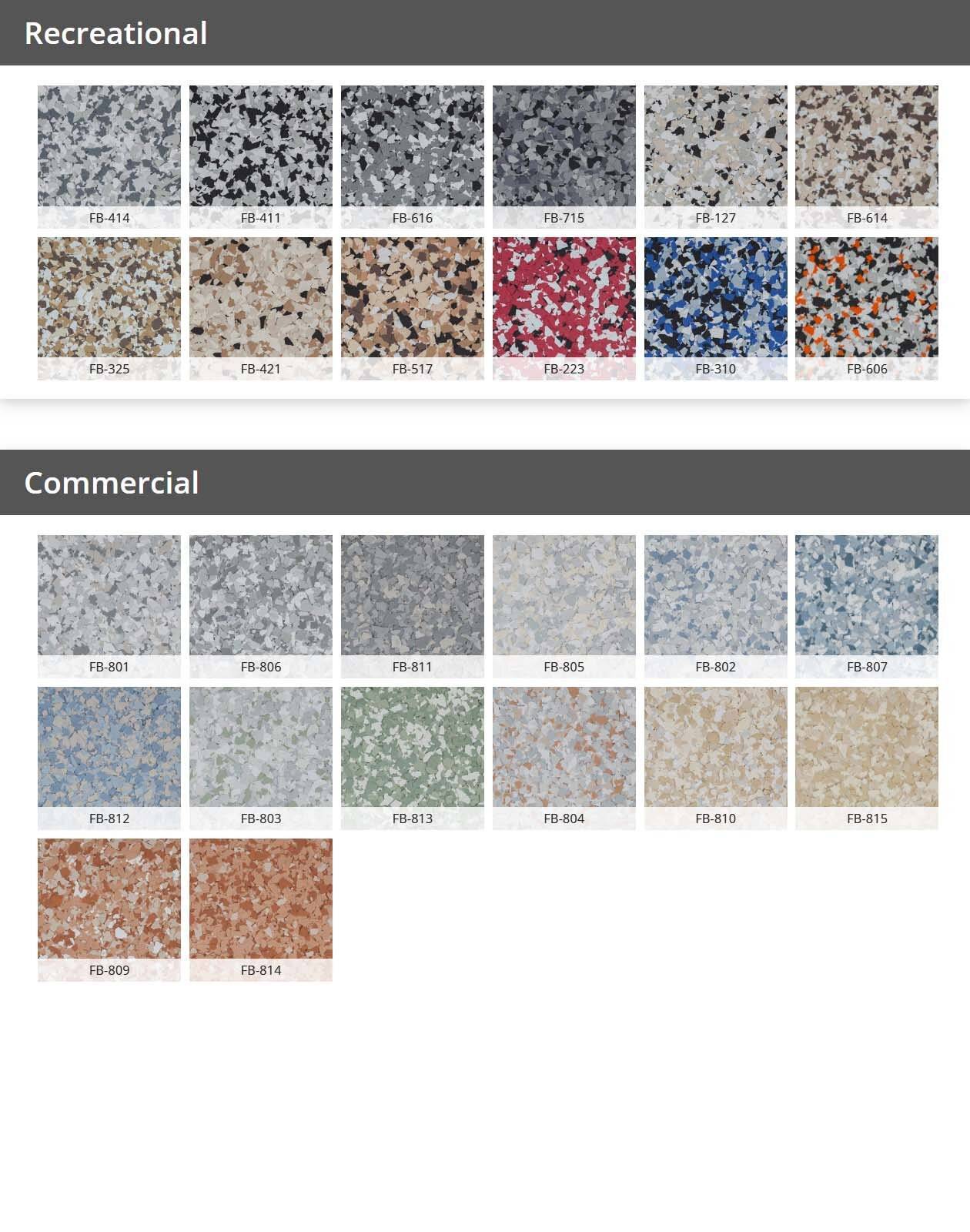 Epoxy Garage Floor Color Chart At Joyce Collins Blog All For One
