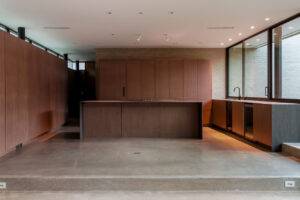 Salt and pepper Residential polished concrete floor West-Dallas Texas
