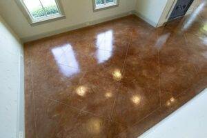 Polished Residential Concrete Stained Concrete McKinney Stained Concrete Before