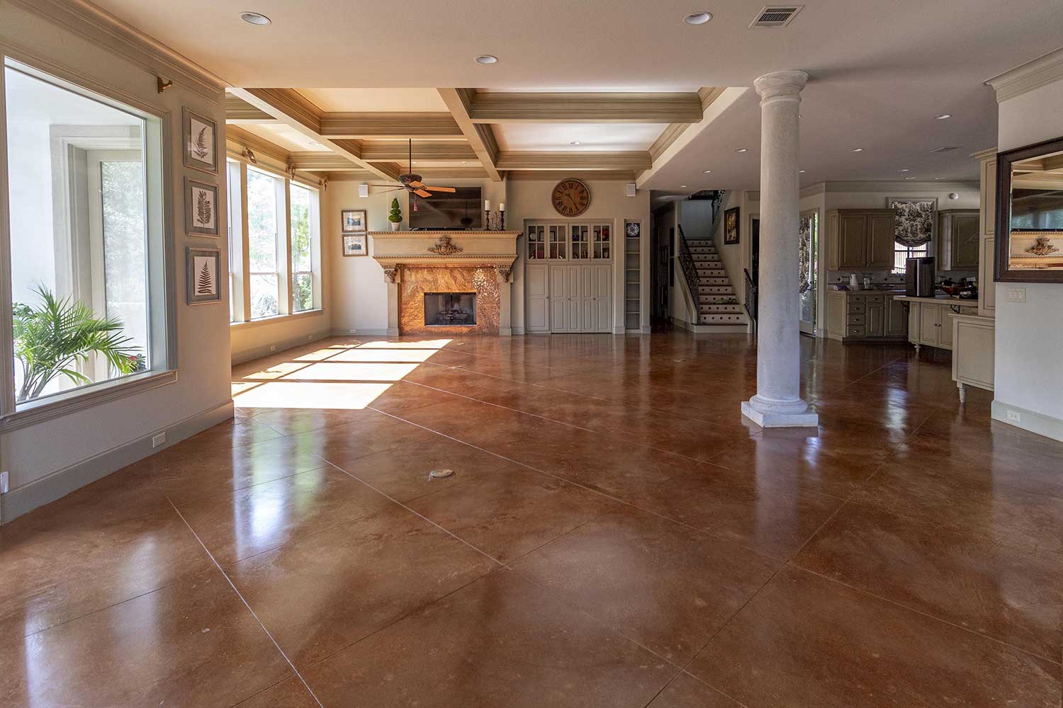 Rustic Stained Concrete Floors Flooring Tips