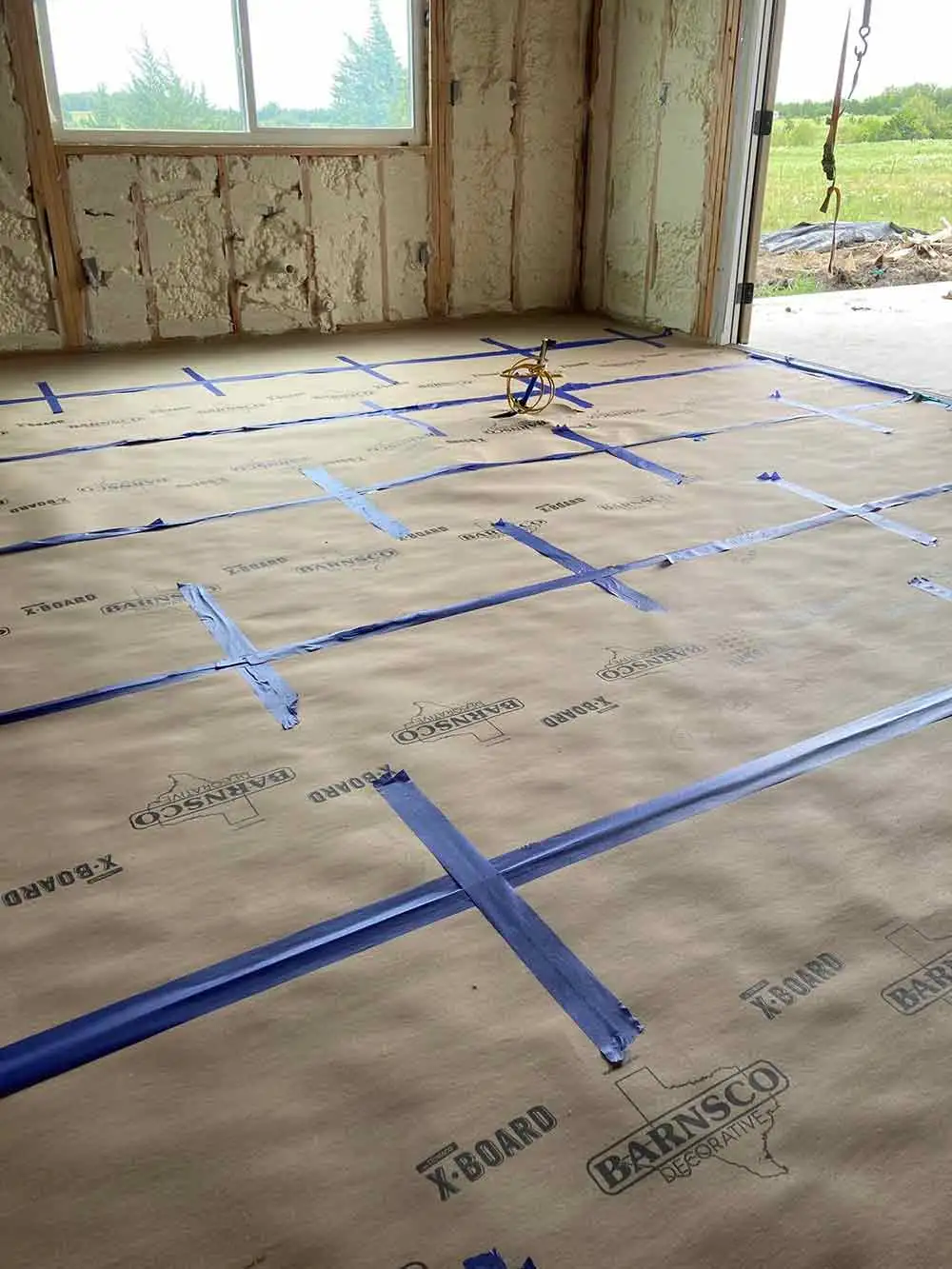 Ram Board Concrete Covering Paper Covered Polished Concrete-Floor