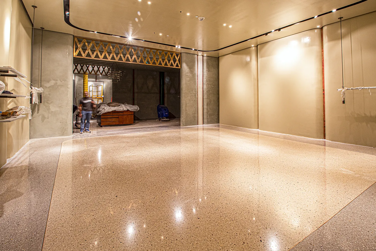 Terrazzo Floor Restoration And Repair Craftsman Concrete Floors Texas Polished