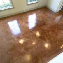 Acid-stained concrete, Frisco TX