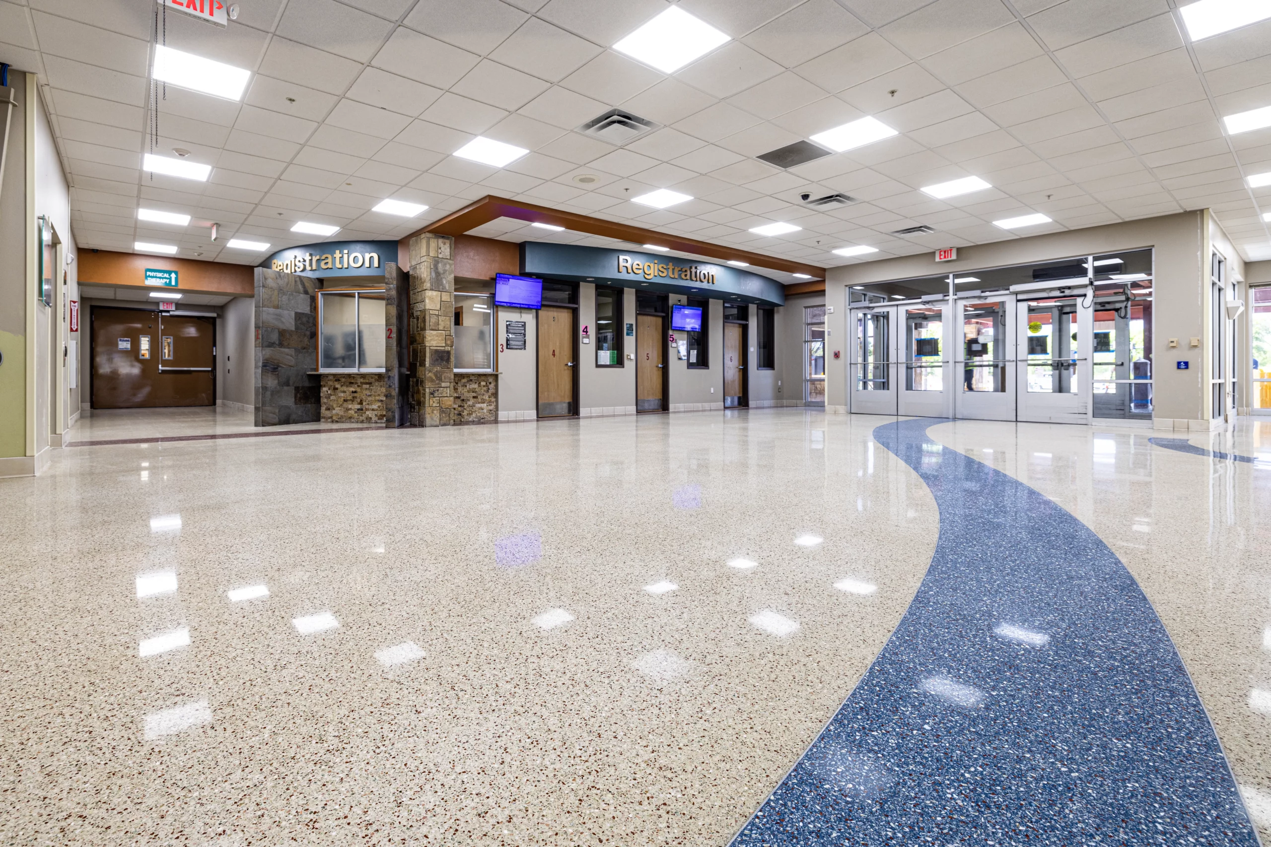 hospital terrazzo floor