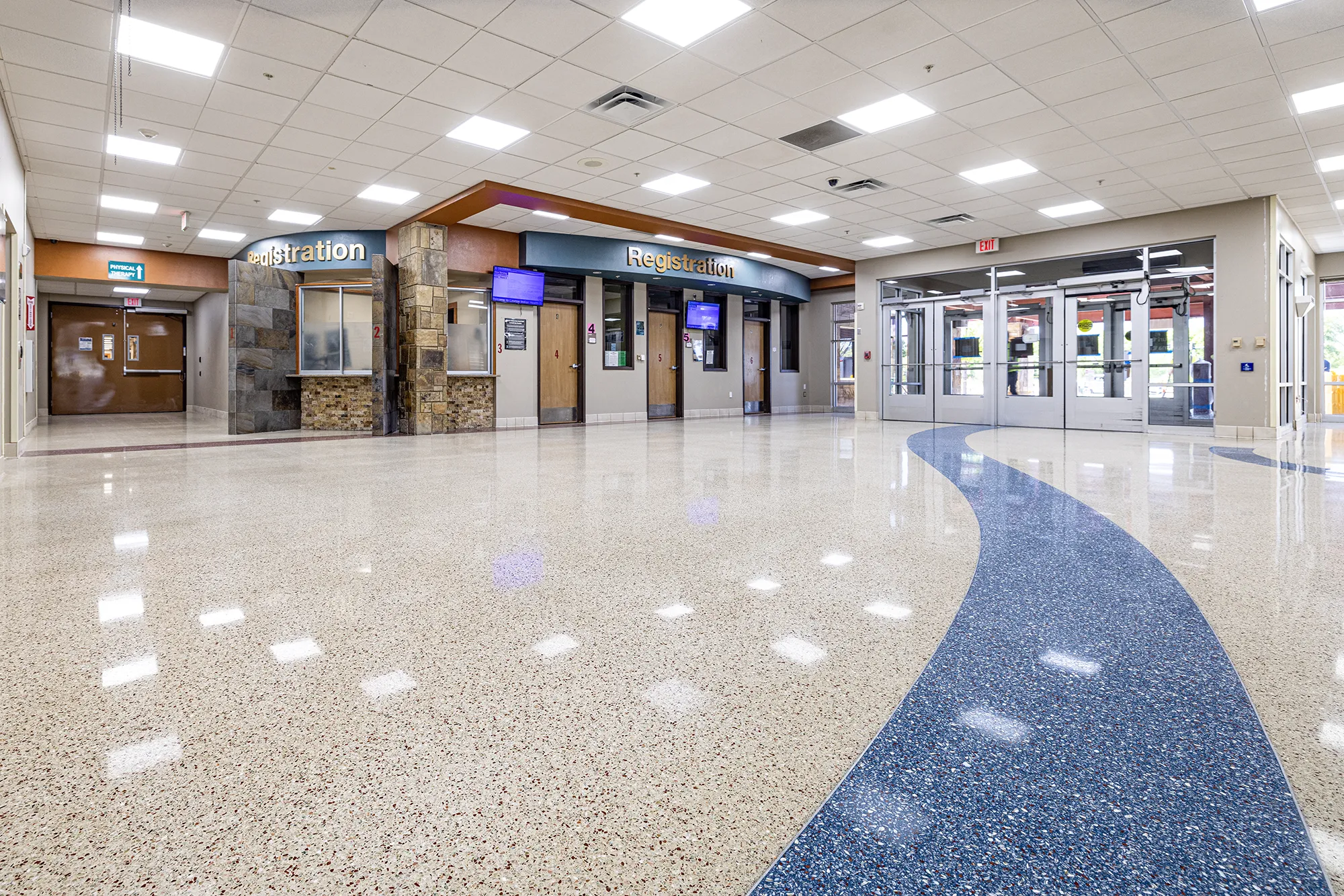 hospital terrazzo floor