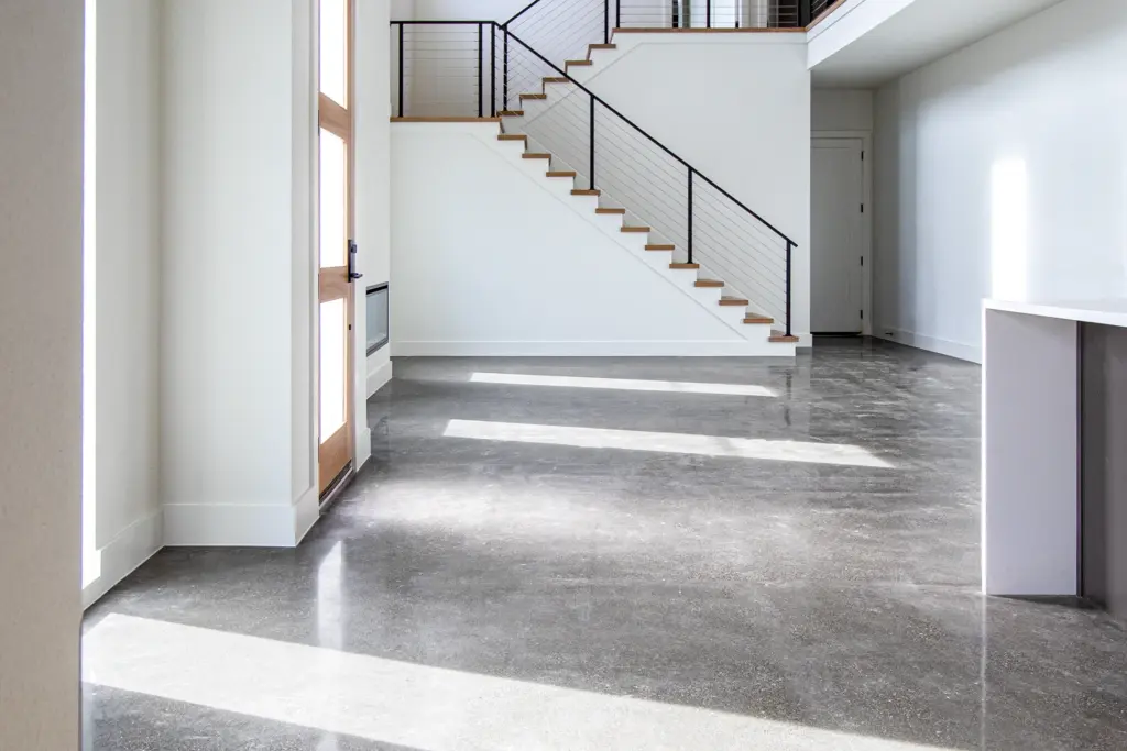Salt and Pepper Polished Concrete