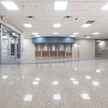 Terrazzo hospital floor