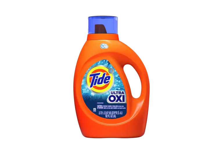 Bottle of laundry detergent